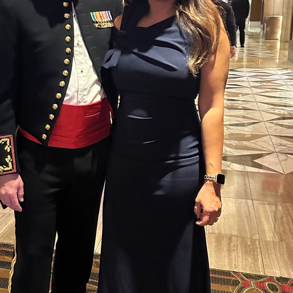 QUIZ
One-Shoulder Side Bow Evening Gown - Picture 2 of 2